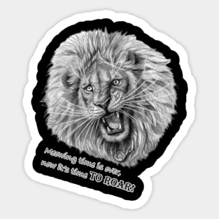 Time to roar - lion Sticker